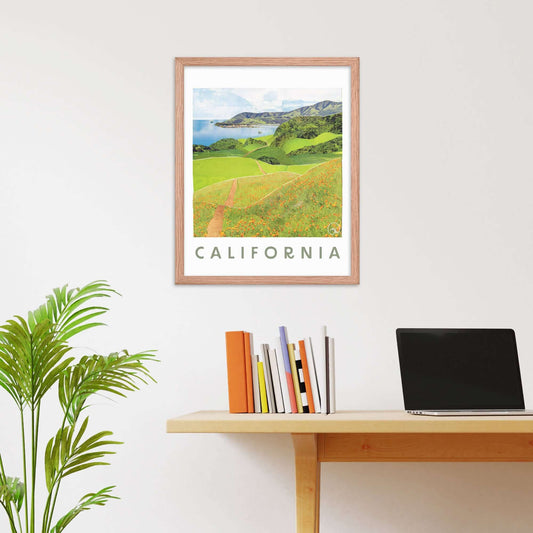 california coast poster