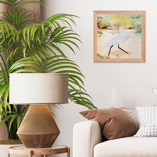 bird is the word framed print