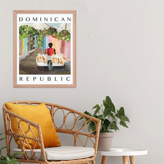 dominican republic framed poster