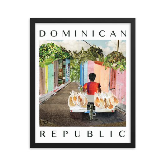 dominican republic framed poster