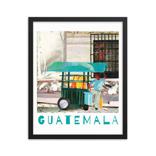 guatemala framed poster