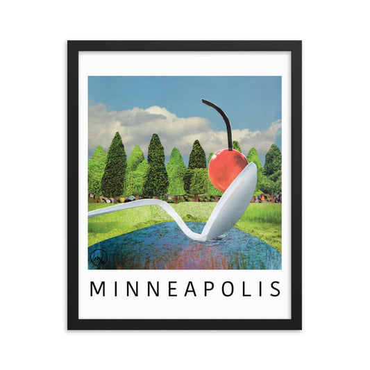 minneapolis framed poster