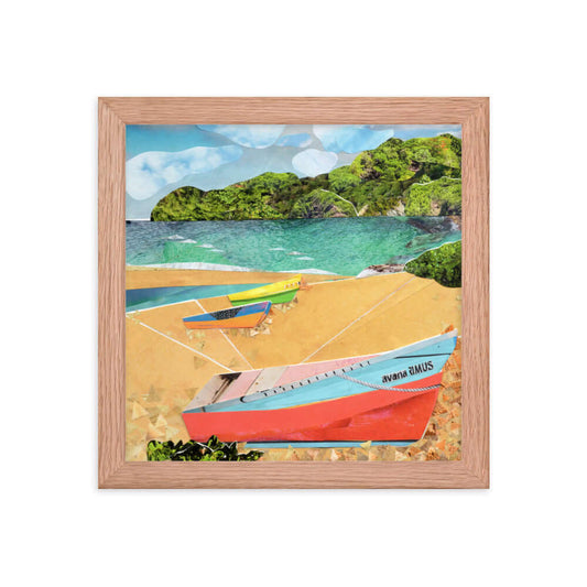 el valle framed print
