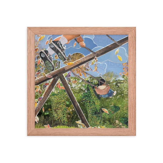 swingin' into fall framed print
