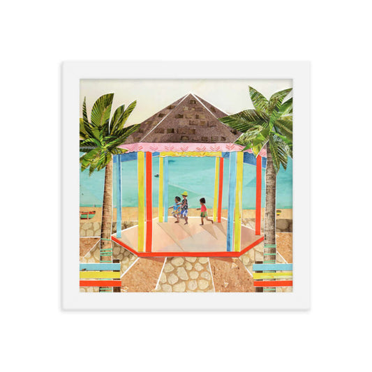parquecito print, white frame