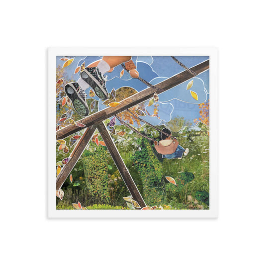 swingin' into fall framed print