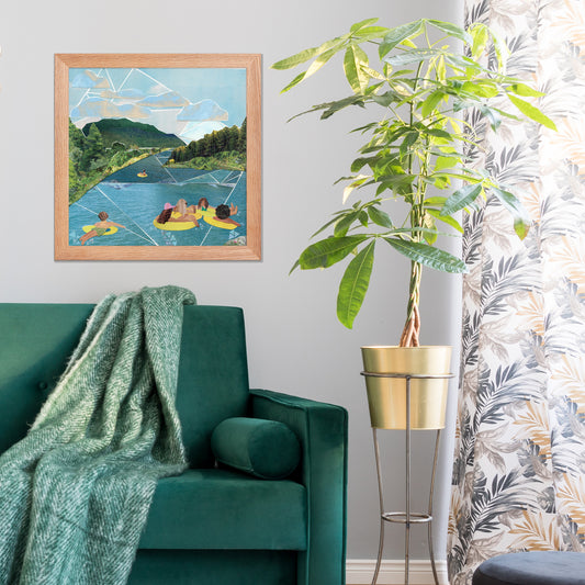 go with the flow poster print