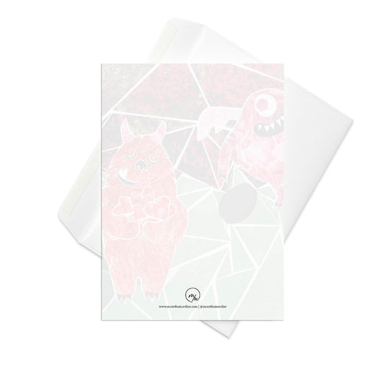 that monstah love greeting card
