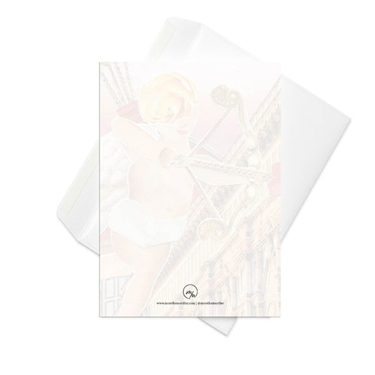 cupid's arrow greeting card