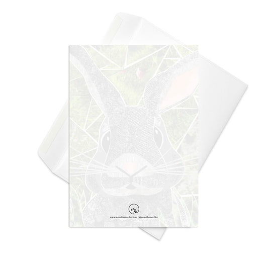 rabbit greeting card