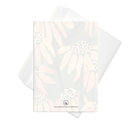coneflower greeting card