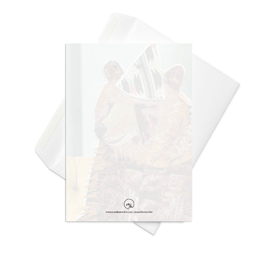 birthday bear greeting card