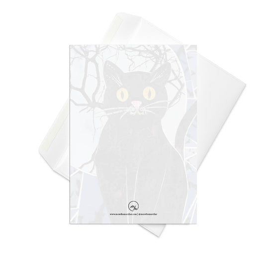 meow-o-ween greeting card