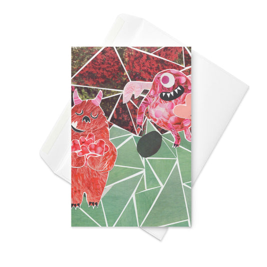 that monstah love greeting card