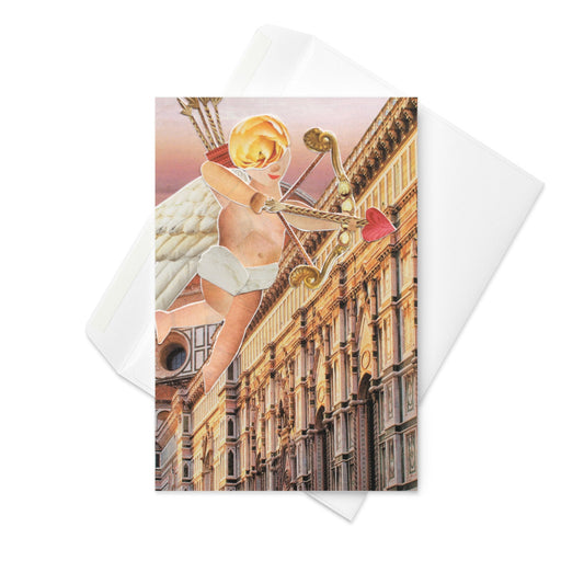 cupid's arrow greeting card