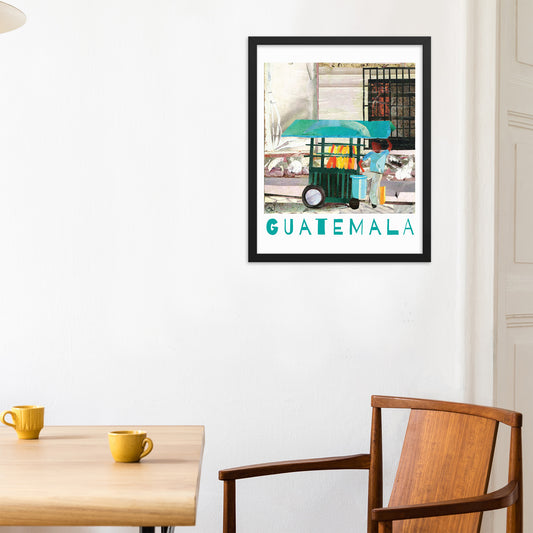 guatemala framed poster