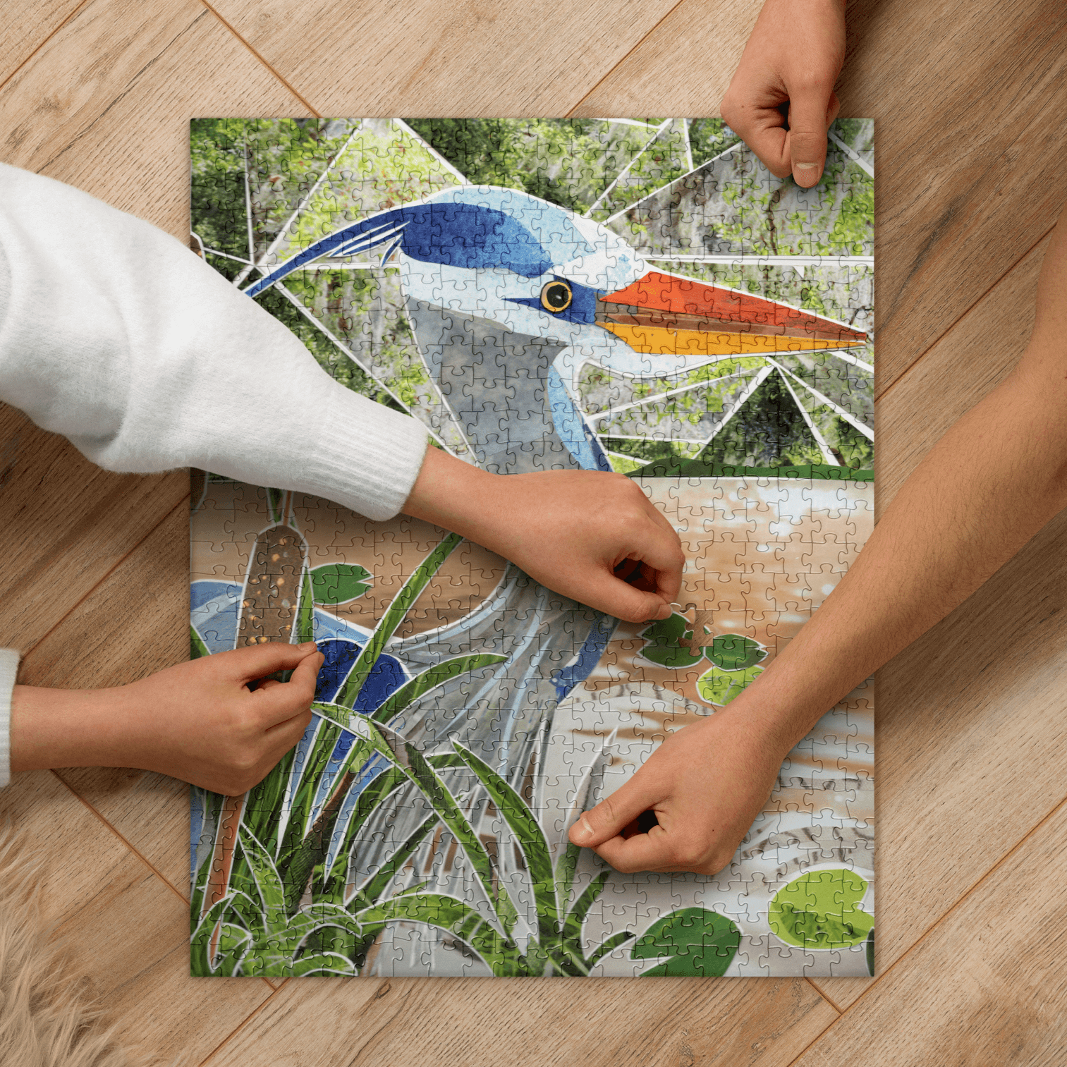 blue heron puzzle