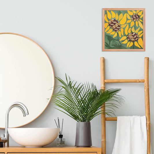 sunflower framed print