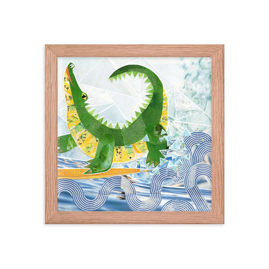 alligator framed print
