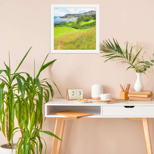 california coast framed print