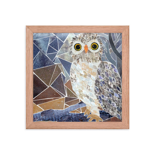 whooo me framed print