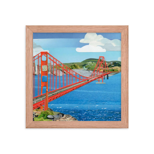 golden gate framed print