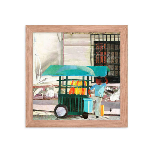 antigua framed print