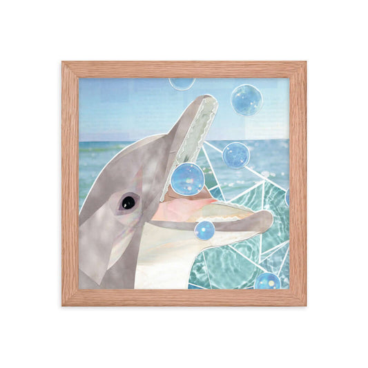 dolphin framed print