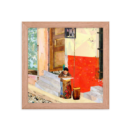 copan ruinas framed print