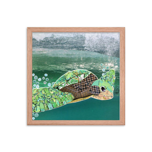 turtle framed print