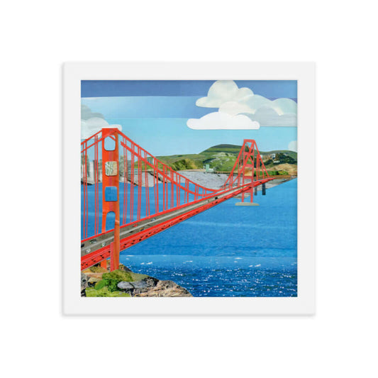 golden gate framed print