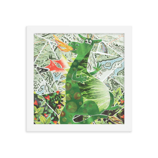 dragon framed print