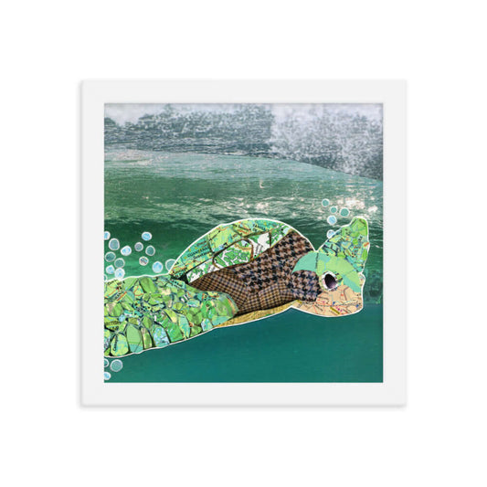 turtle framed print