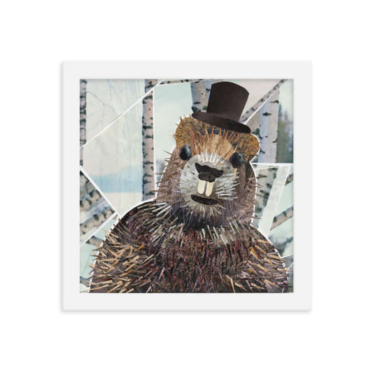 groundhog framed print