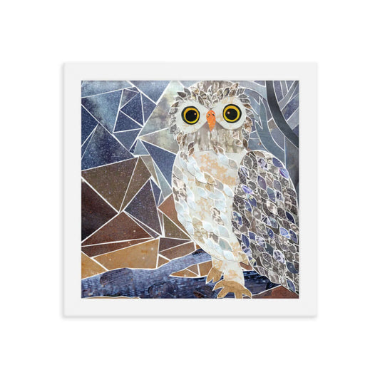 whooo me framed print