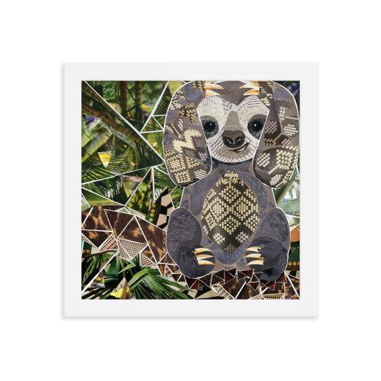 sloth framed print