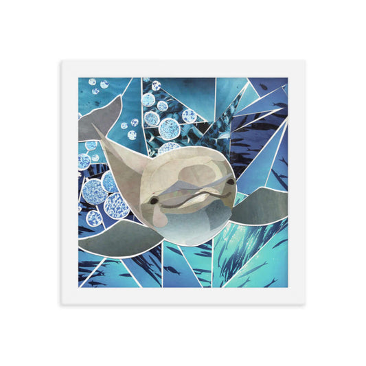 porpoise framed print