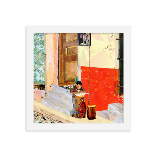 copan ruinas framed print