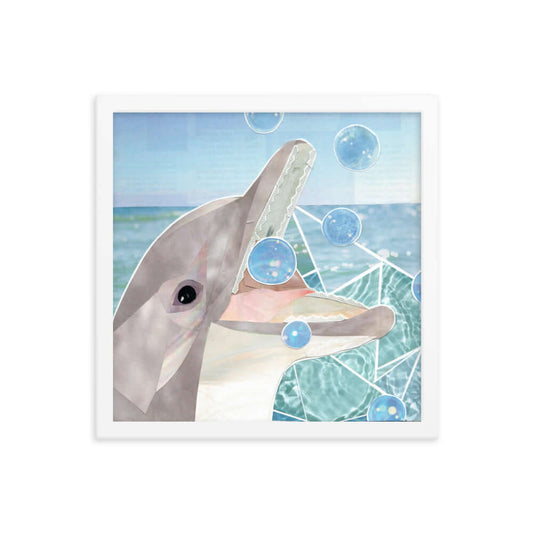 dolphin framed print