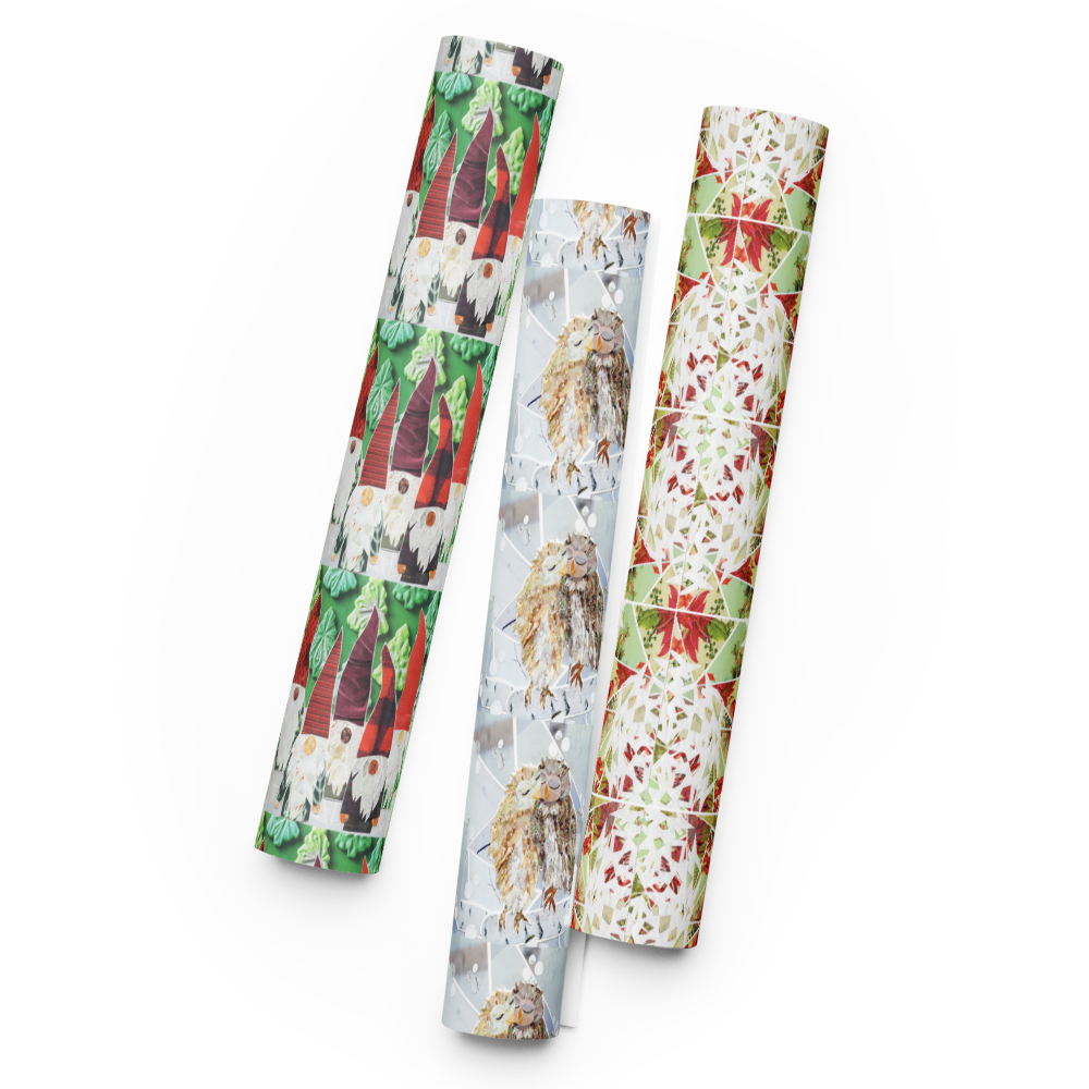 Wrapping Paper Wall Art More The Merrlier Wrapping paper wall art more the merrlier