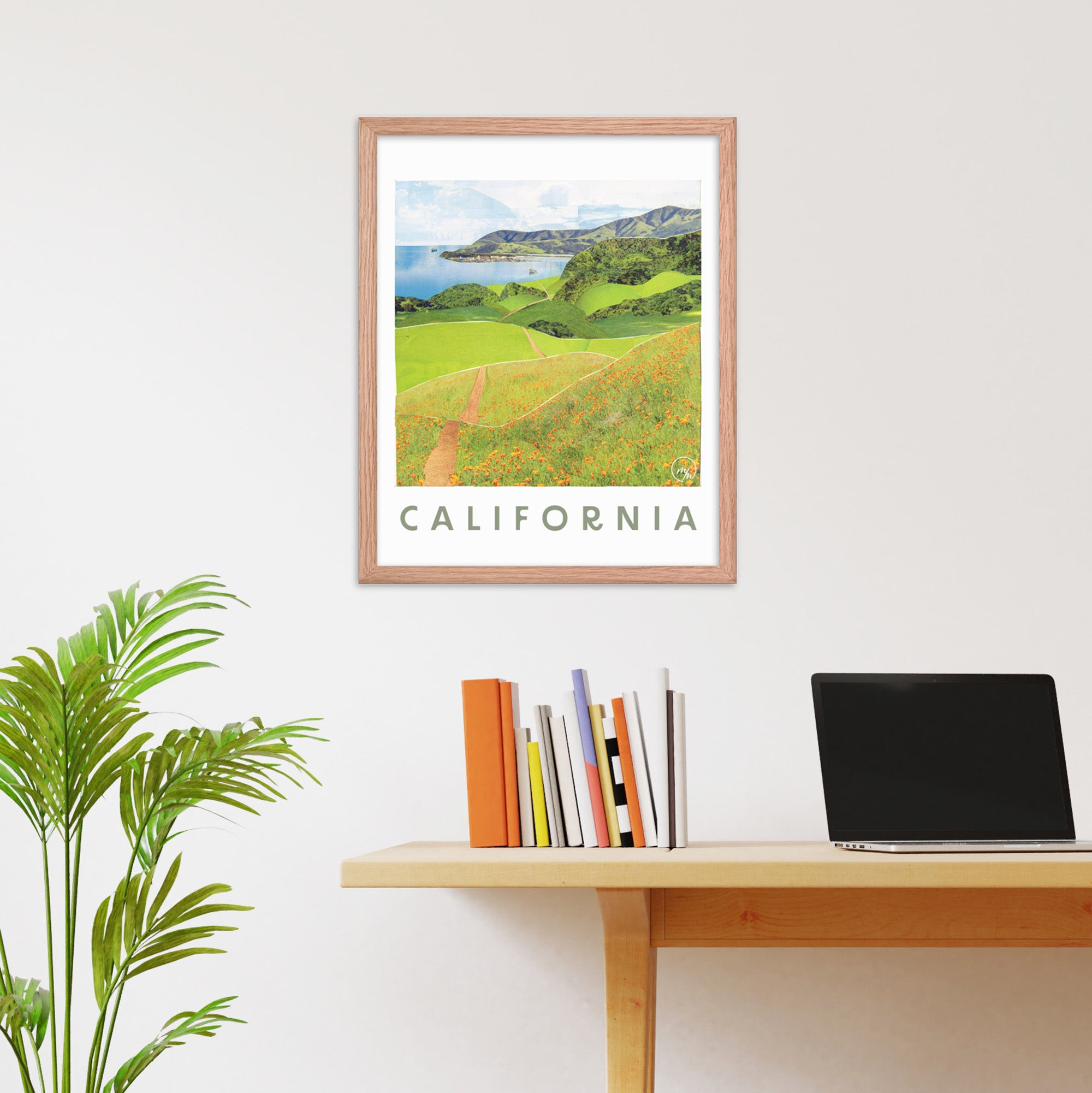 california coast framed poster