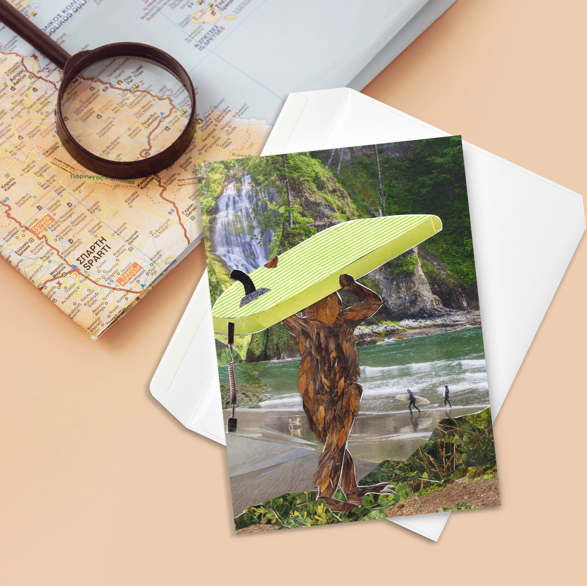 big surf greeting card