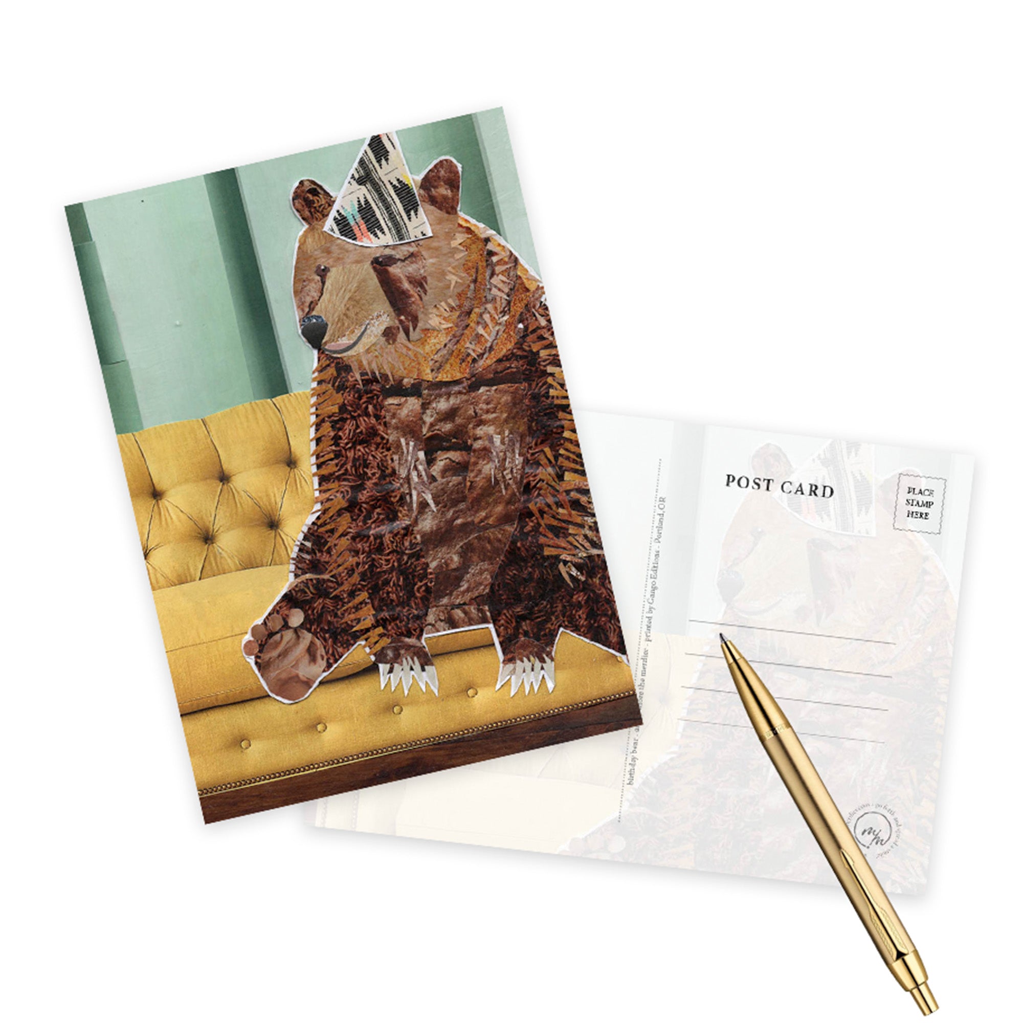birthday bear greeting card