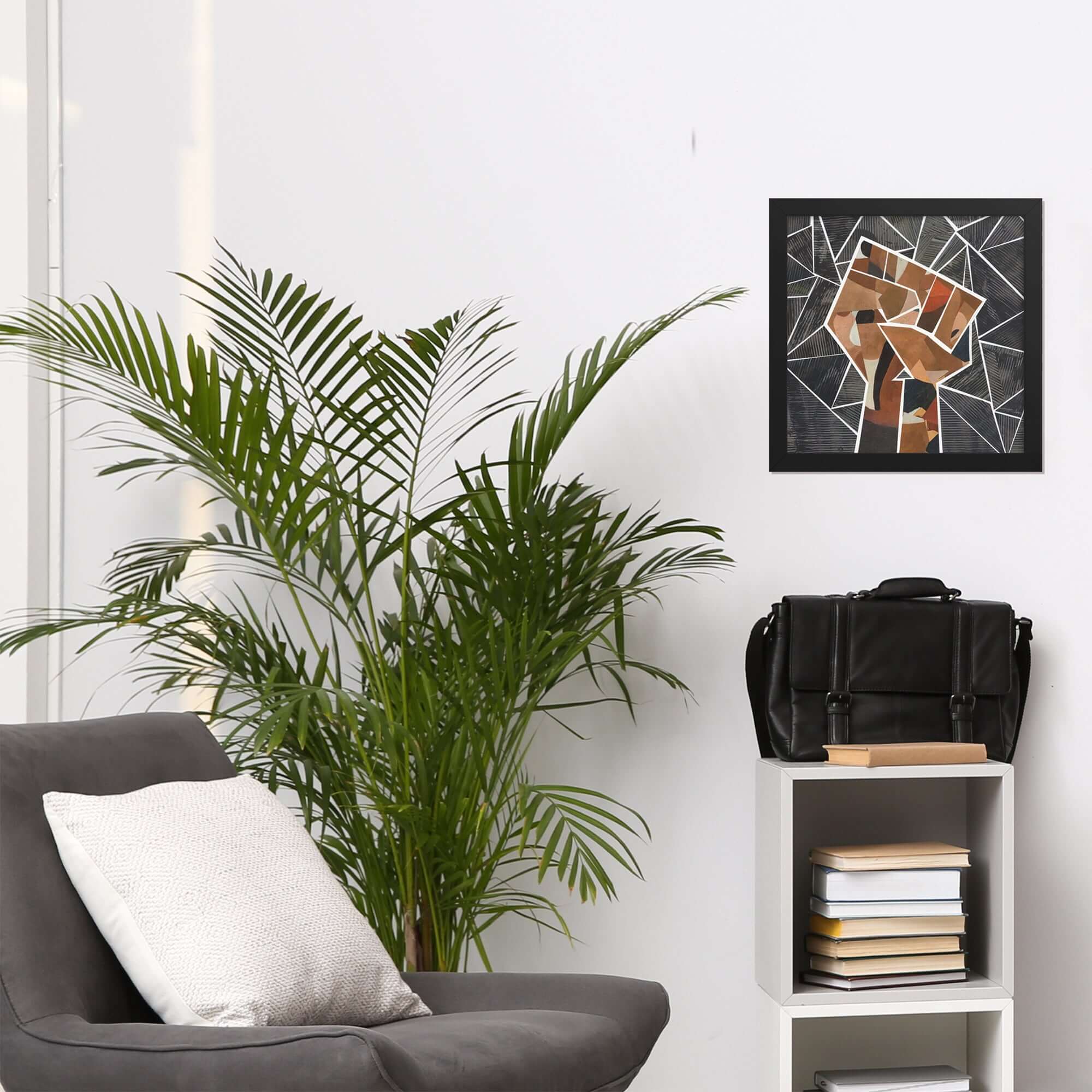 black lives matter print in a room setting