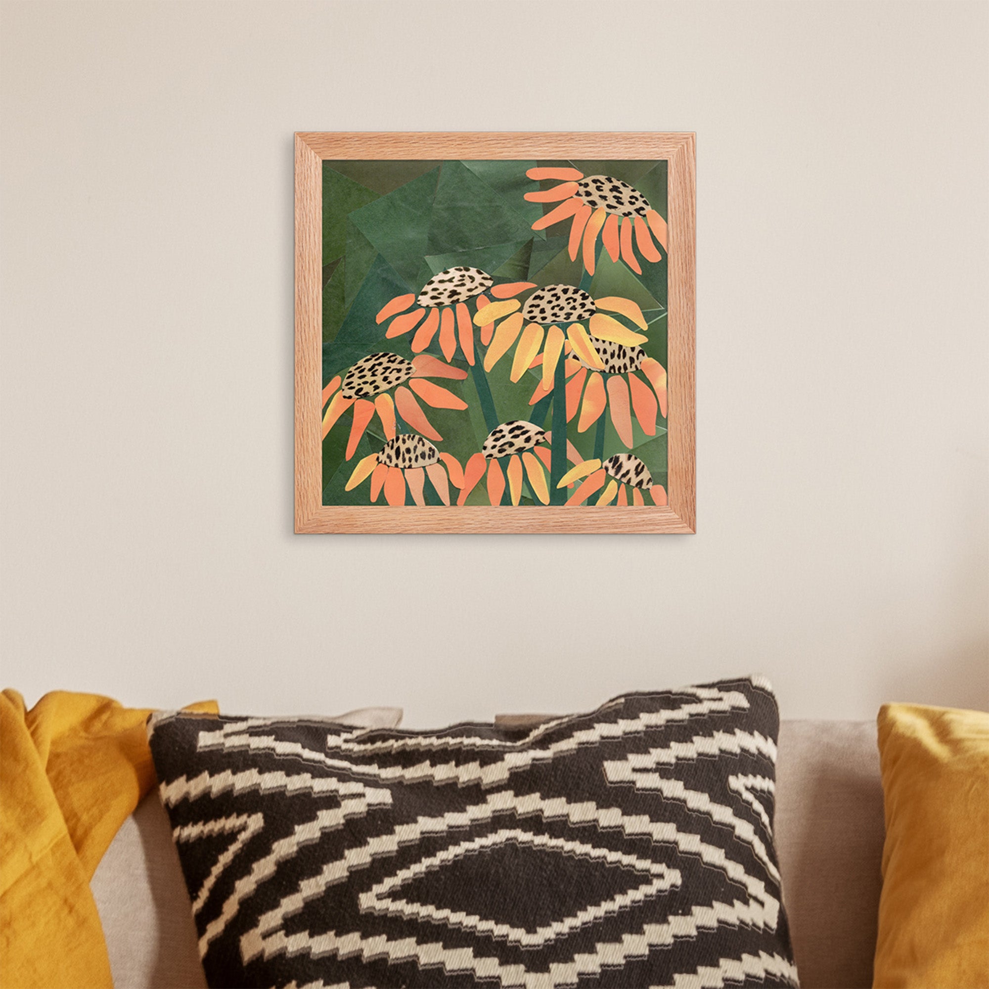 coneflower framed print