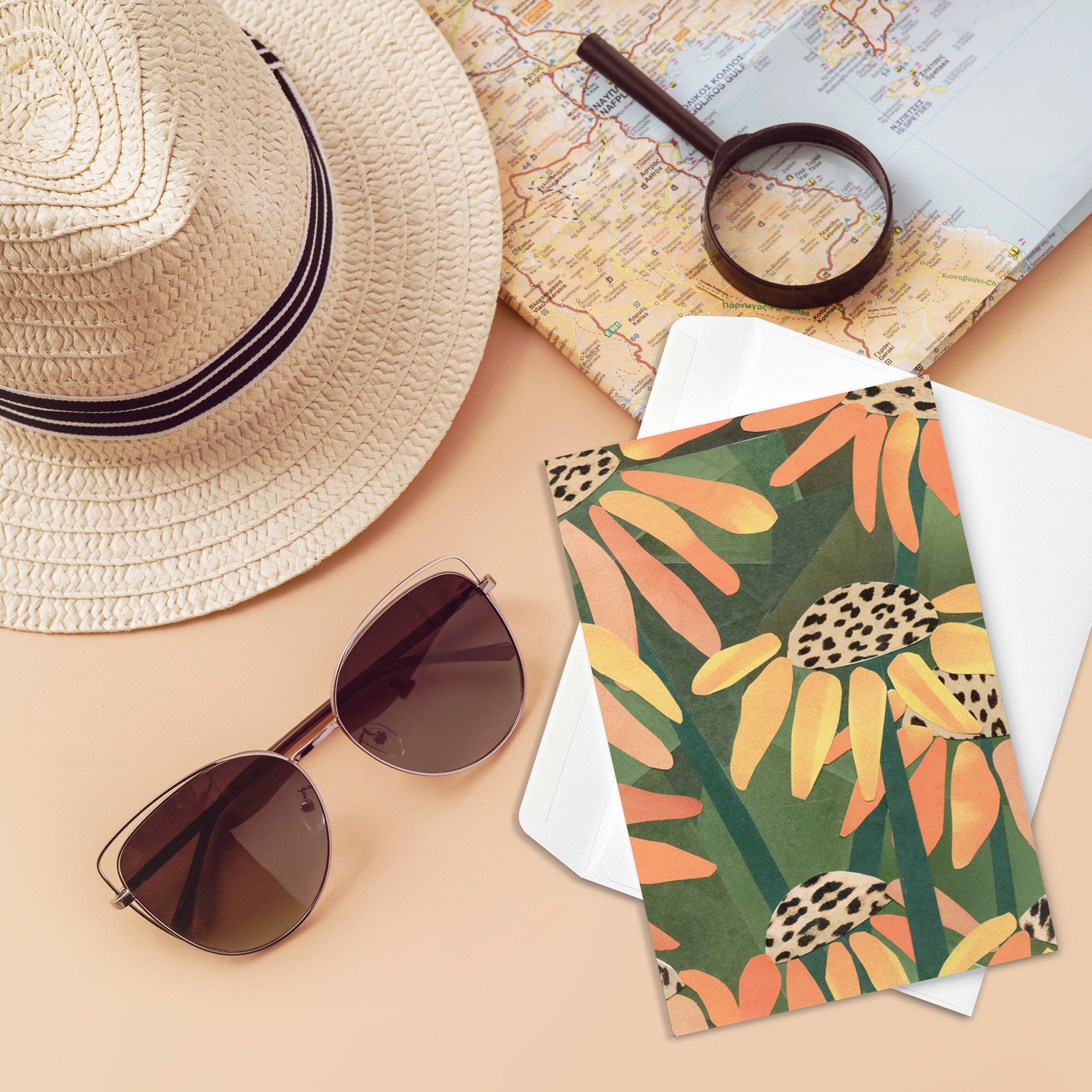 coneflower greeting card