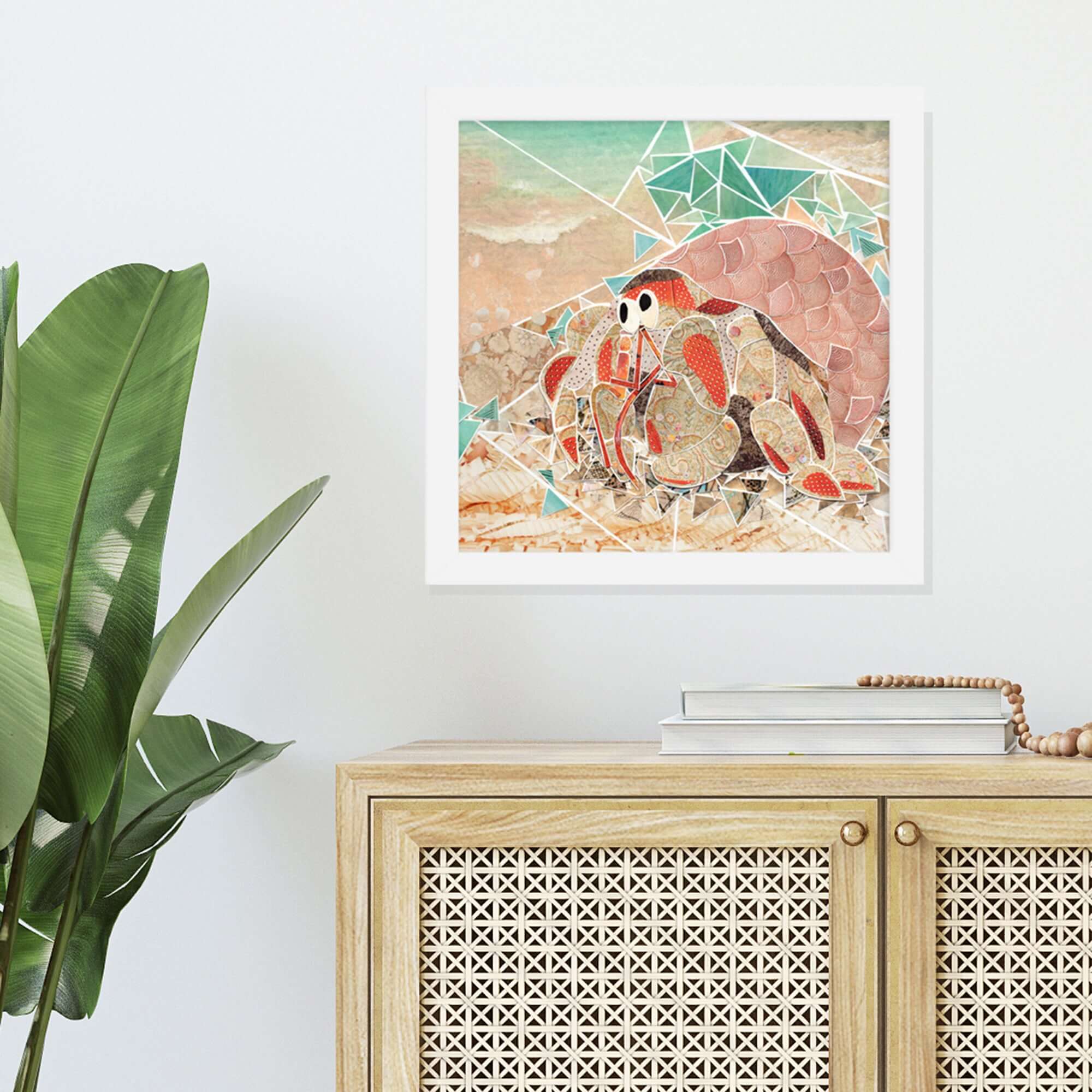 craig the crab print in a room setting