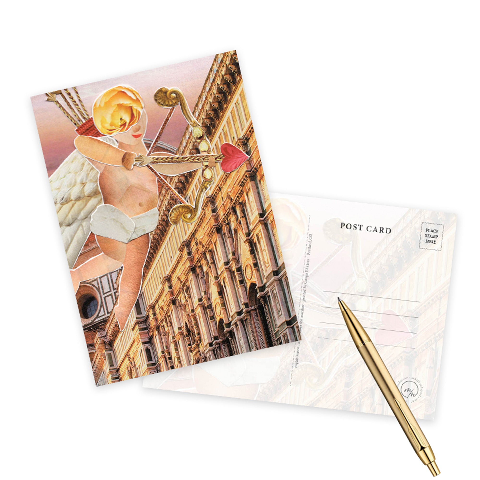 cupid's arrow greeting card