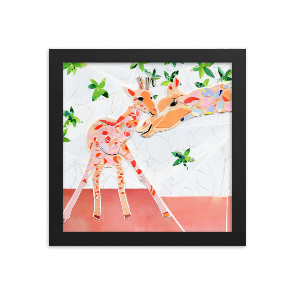 li'l bub print, black frame