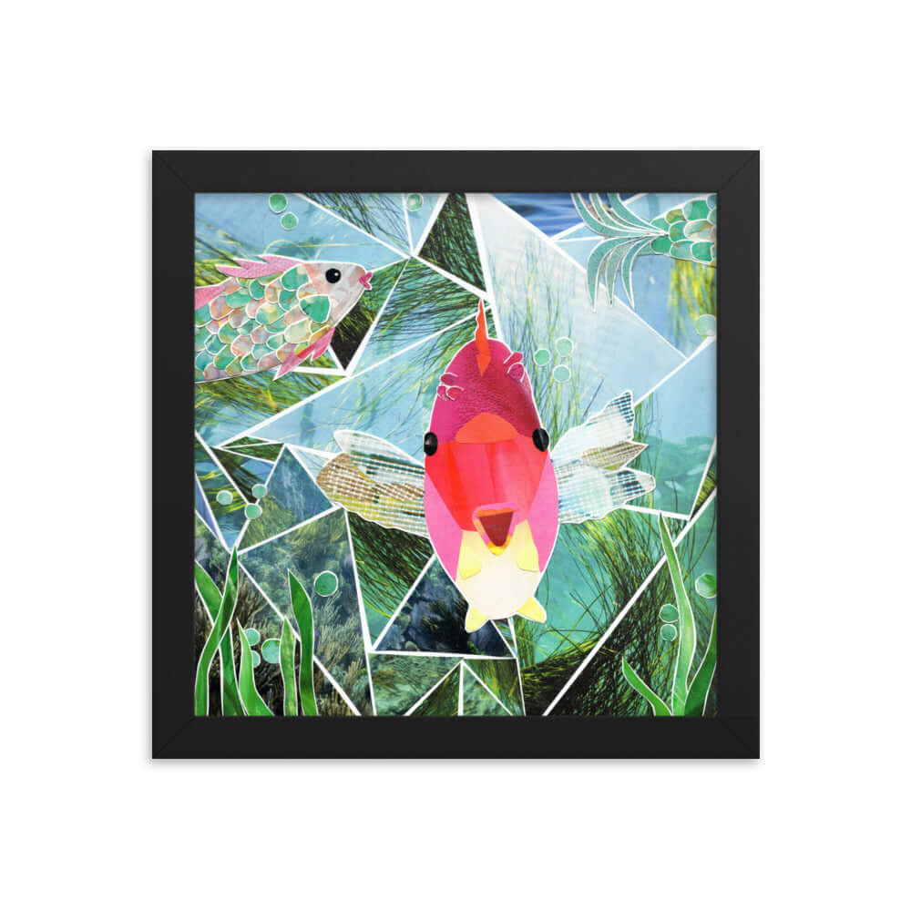 blurb blurb print, black frame